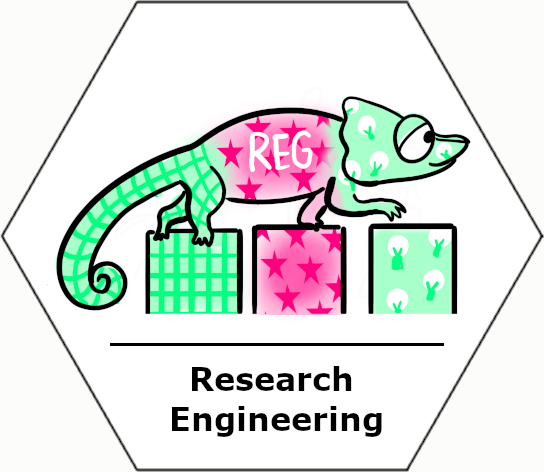 Logo: Reginald the REG Chameleon