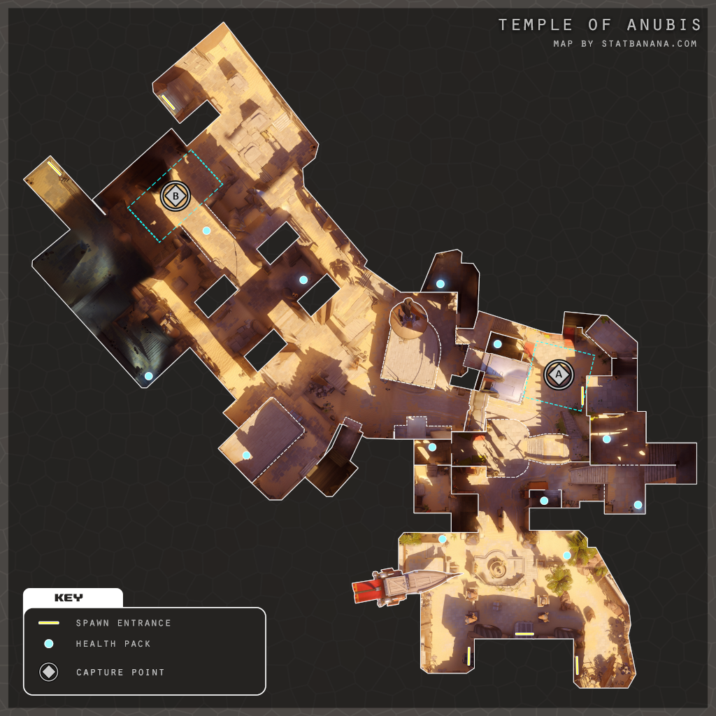 The Temple of Anubis Overwatch map