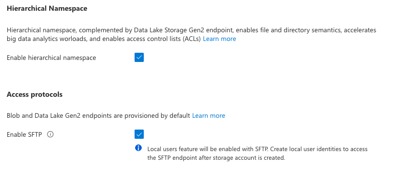 Enable SFTP